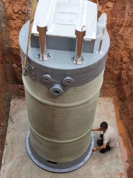 马来西亚峨眉山一体化提升泵安装